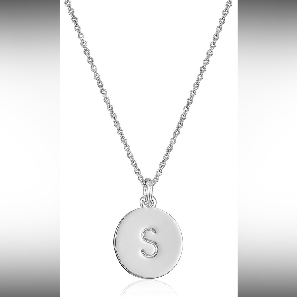 Kate Spade New York Initial Pendant Necklace S Silver